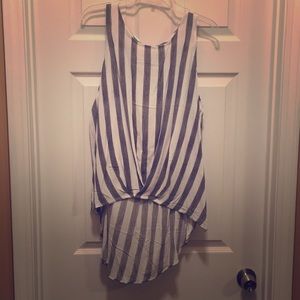 High low women's tank top